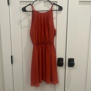 Coral Lulus dress